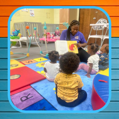 Children engaged in Christian learning activities at God Chosen Development Center in Metro Atlanta